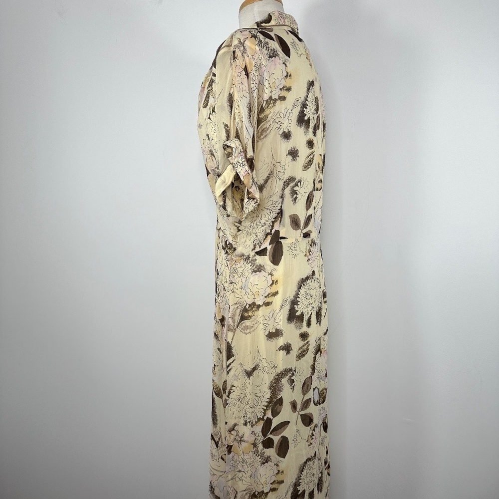 Komil Honolulu Hawaii Vintage 1980’s Buttons Floral Cottagecore Sundress Sz L - Picture 6 of 13